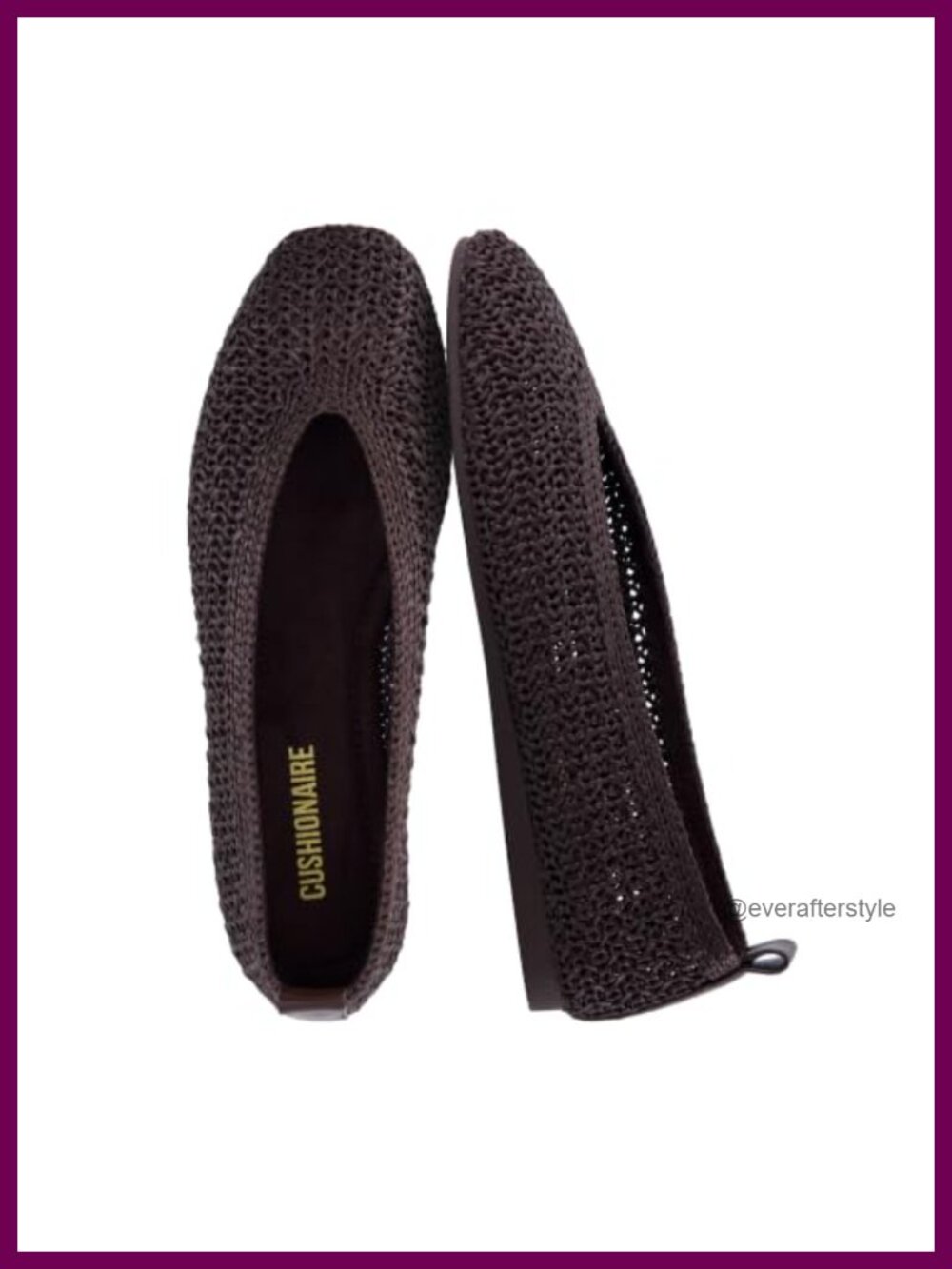 Woven Ballet Flats Lightweight Pull On Memory Foam Comfort Teacher Shoes